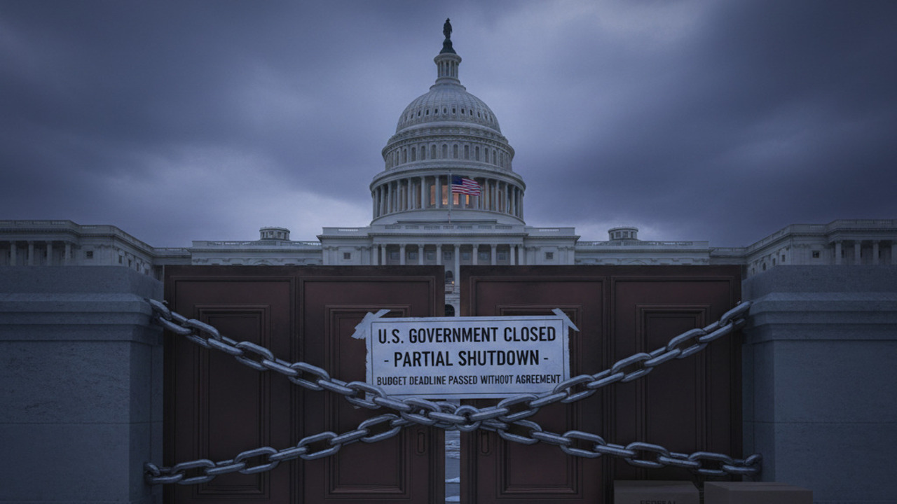 U.S. Government Faces Partial Shutdown as Budget Deadline Passes Without Agreement
