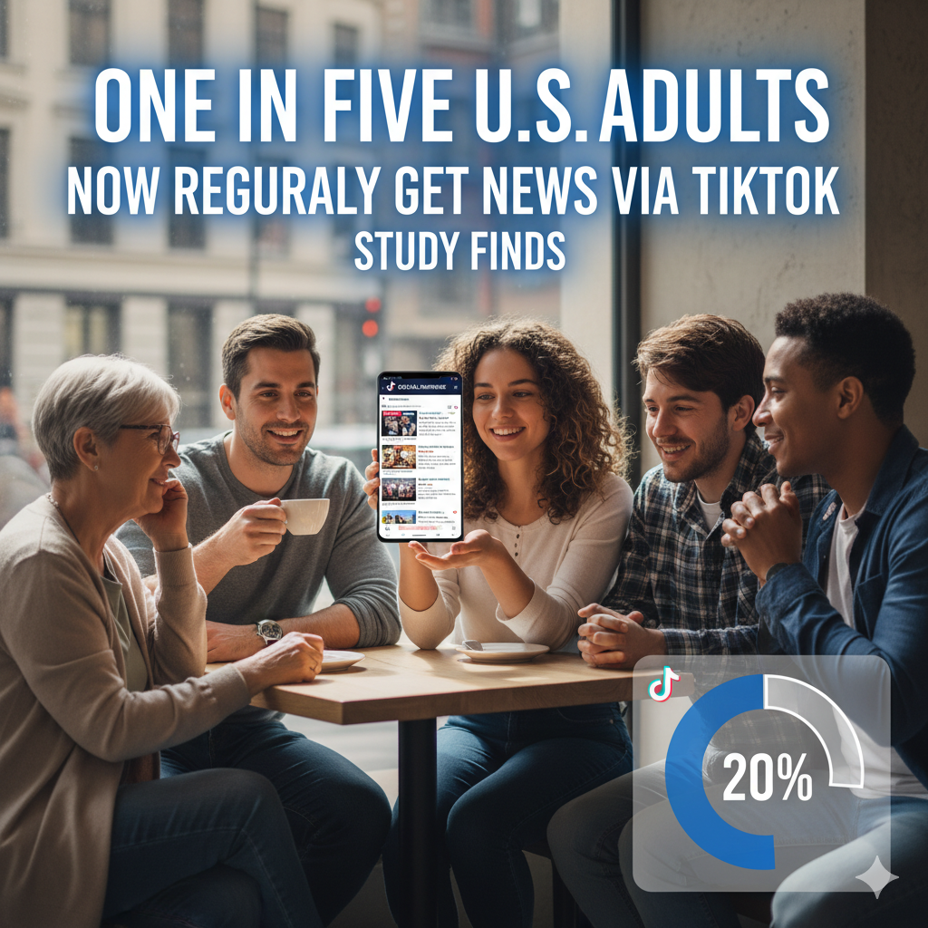 One in Five U.S. Adults Now Regularly Get News via TikTok, Study Finds