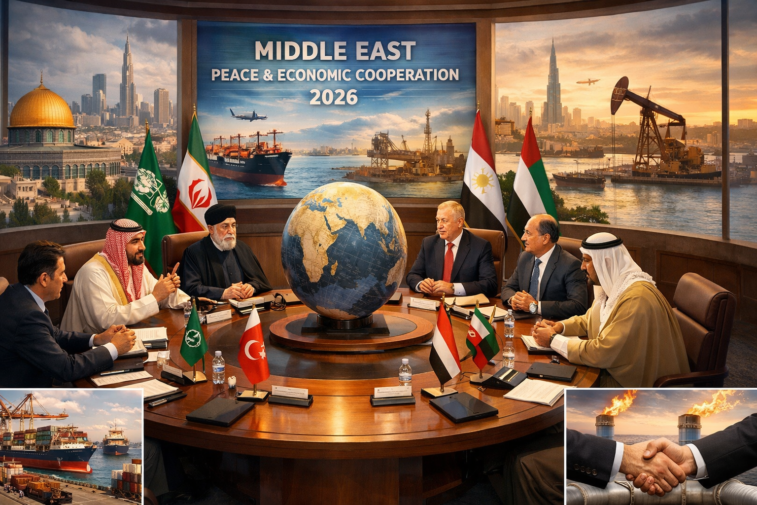 Middle East Diplomacy Intensifies as Regional Powers Push for De-Escalation and Economic Cooperation in 2026